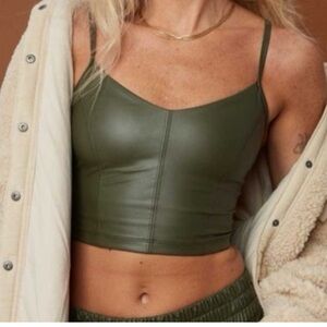 Aerie - Luxe Faux Leather Tank